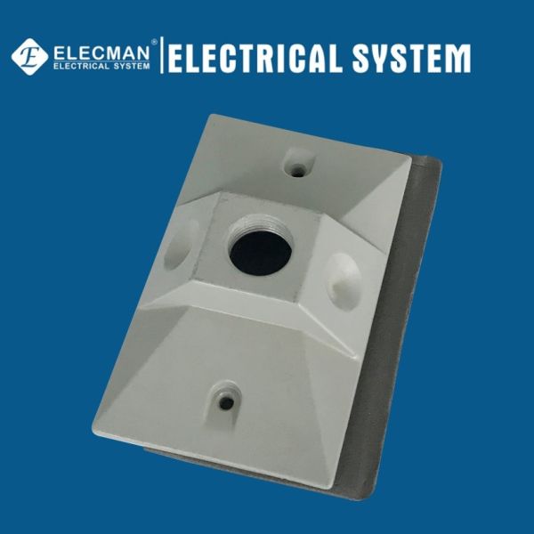Buy Aluminum Raised Rectangular Weatherproof Box Covers Electrical Receptacle Covers at wholesale prices