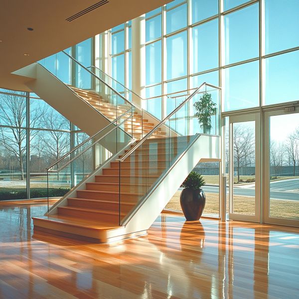 Buy Premium 316 Stainless Steel Handrails with Brushed Finish for Glass Staircases at wholesale prices