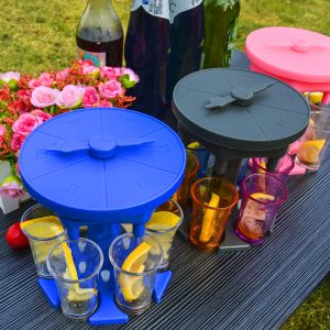 OEM Bar Tool Set Breakfasts Plastic 6 Shot Glass Dispenser