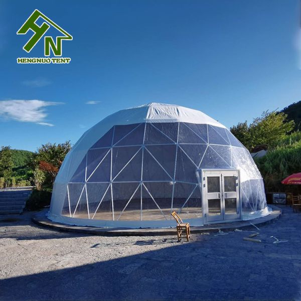 Buy Flexible 8m Geodesic Dome Tent Fire Resistance DIN4102 at wholesale prices