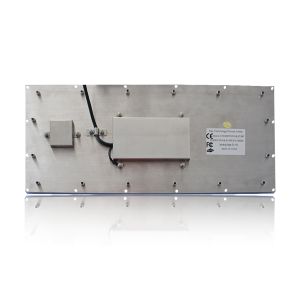 IP65 Black Marine Keyboard Backlit Vandal Resistant Stainless Steel Rugged