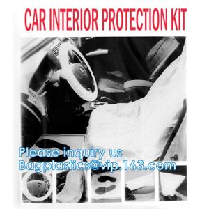 Universal Disposable Transparent Car Seats Cover Car Steering Wheel Covers