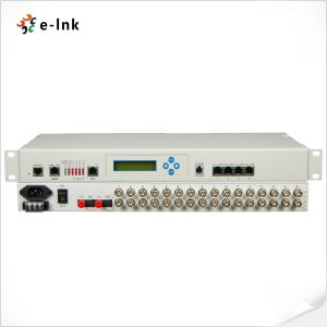Quality PDH Multiplexer 16E1 4GE SNMP LCD 1+1 Protection 100km for sale