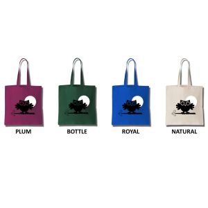 Cotton Tote Bag Women An Owl in the Moonlight