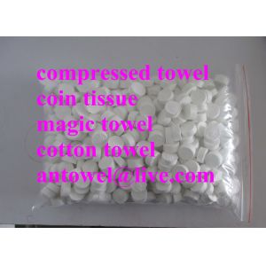 Quality magic conveient compressed coin tissue for sale