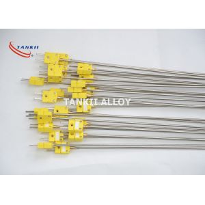 SS304 Sheath Mgo Thermocouple Mineral Insulation With Male Connector
