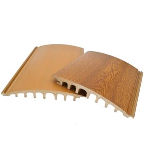 Cover Laminating WPC Weatherboard Cladding Panel for Prefabricated Exterior Wall