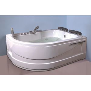 Air Bath Tub With Heater , 2 Person Jacuzzi Tub Indoor Handle Shower Included