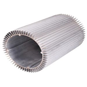 China Anodizing Drilling Extruded Aluminum Heatsink Round 6063 T6 on sale