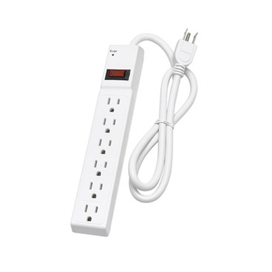 6 outlet Power Strip and Extension Socket With 15A Circuit Breaker