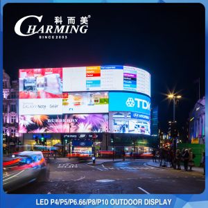P5 Seamless Outdoor LED Advertising Screen Pole Mounted 320x160mm