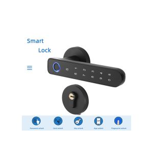 China Fingerprint House Door Lock with four ways unlock support bluetooth unlock,wok with google home and alexa on sale
