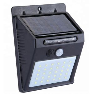 3.7v ABS 30 Leds Solar Powered Outdoor Lights With Motion Detector For Backyard