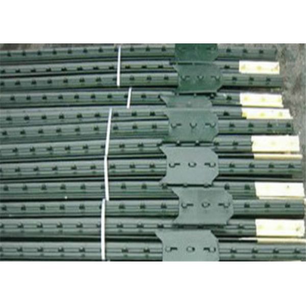 Studded Metal T Bar Fence Post 0.95LB Chain Link Fence Fittings