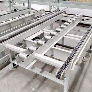 Double Row Chain Motor Driven Aluminum Alloy Chain Conveyor Industrial Aluminum