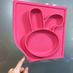 Best Product Rabbit Shape Silicone Baby Placemat Non Slip Silicone Placemats For