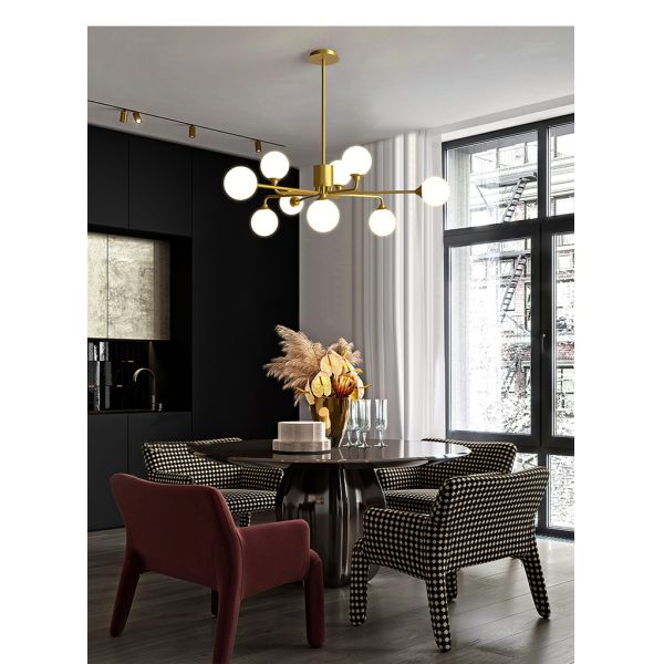 Modern Metal LED Chandelier Lighting Lustre Living Room Villa Interior Decor Pendant Lamp(WH-MI-436)