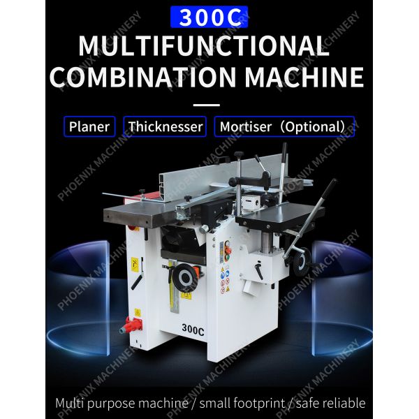 290 KG 300C Woodworking Planer Multi Function Combination Woodworking Machine With 3 Functions