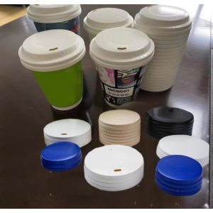 High Stability 3phase Paper Cup Cover Making Machine Power Saving