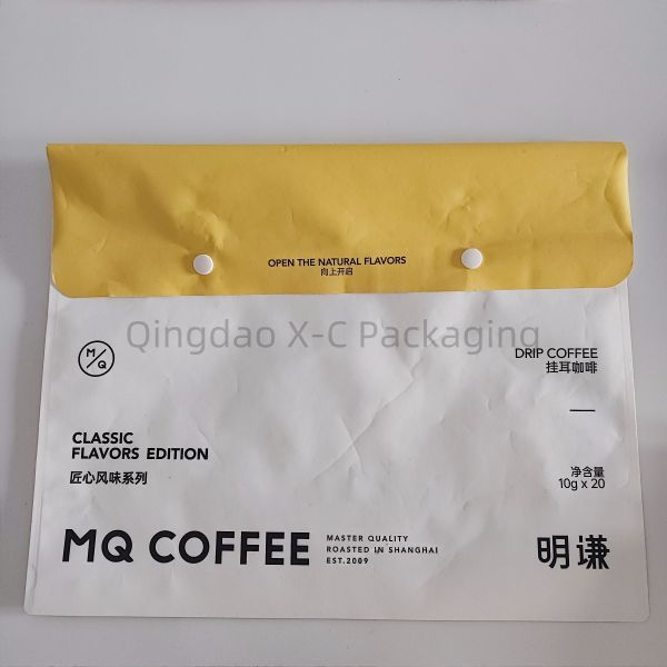 Eco Friendly Kraft Paper Packaging Bag Open Top Tear Resistant For Shopping