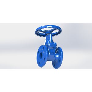 Flanged Connection EPDM Seal Water Gate Valve Low Pressure Loss