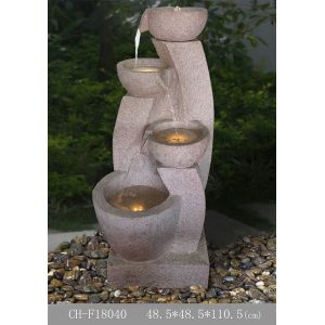 43 Inch Pots Lighted Outdoor Water Fountains