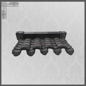 Handmade Unglazed Antique Chinese Clay Roof Tiles Garden 180mm Plain