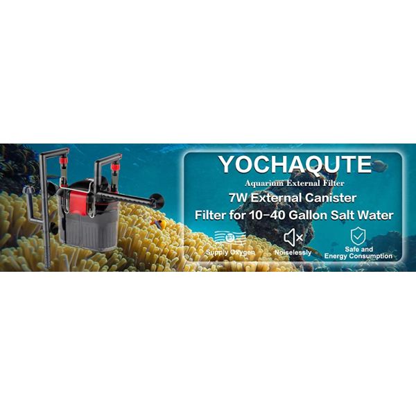 Aquarium External Canister Fish Tank Filter Pump For Turtle Tank Water Filtration System