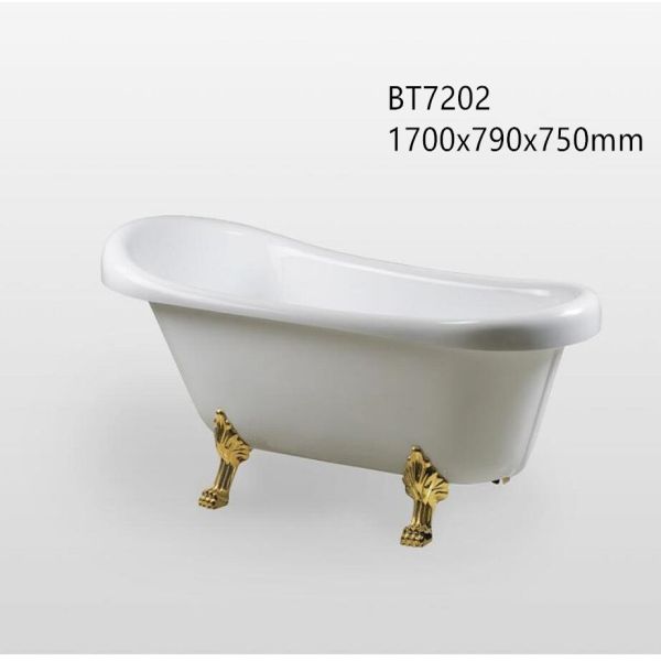 Luxury Modern Acrylic Clawfoot Bathtubs , Jacuzzi Freestanding Tub With Adjust