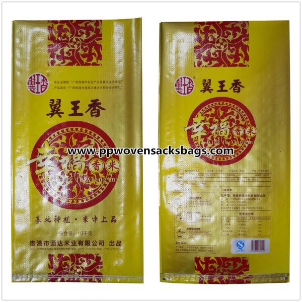 Superior Gravure Printed Laminated Bags Transparent PP Woven Rice Bag