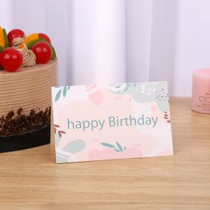 Cute Cartoon Children Birthday Greeting Card Folded
