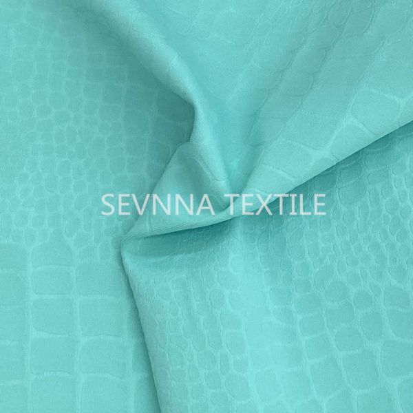 Buy Recycled Eco Friendly Swimwear Fabric Embossed Print Women Beach Wear at wholesale prices