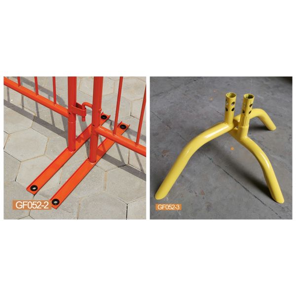 Varies Feets Crowd Barrier Fencing Safety Orange Pvc Coated 40 Inch Height