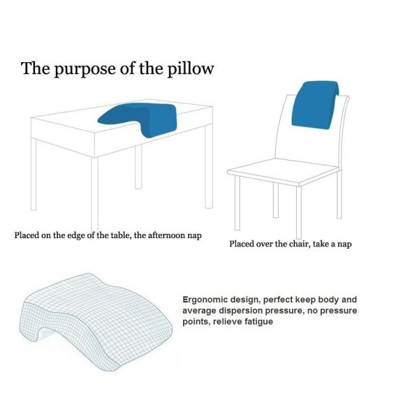 Velvet cover Memory Foam Pillows Customized LOGO for Office Nap , ROHS TUV certificate