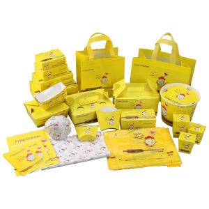 Biodegradable Cardboard Fried Chicken Boxes Burger Clamshell Food Packaging
