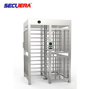Automatic pedestrian waist high 304 stainless steel swing turnstile with RFID