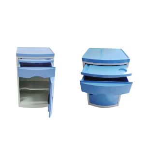ABS material hospital bedside table blue hospital special bedside table