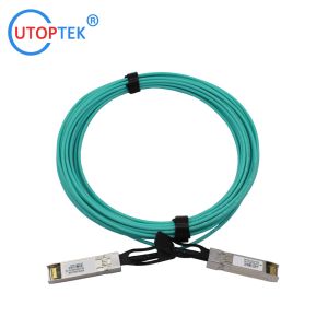 25G SFP28 AOC Cable OM3 1m/3m/5m/15m/50m/100m Customized 25G AOC Cables for Data