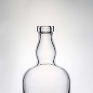 Clear Glass Vodka Whiskey Rum Bottles 750ml With T Cork Heavy Base Empty for
