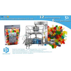 Coffee bean zipper pouch with valve automatic weighing packing machine