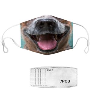 Adjustable Earloop Anti Pollution Printed Face Mask