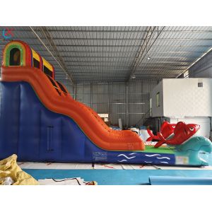 Factory Commercial Goldfish Inflatable Slide Inflatable Dry Slides For Outdoor