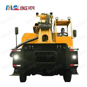 Large Tunnel Supporting Concrete Shotcrete Truck With Pump