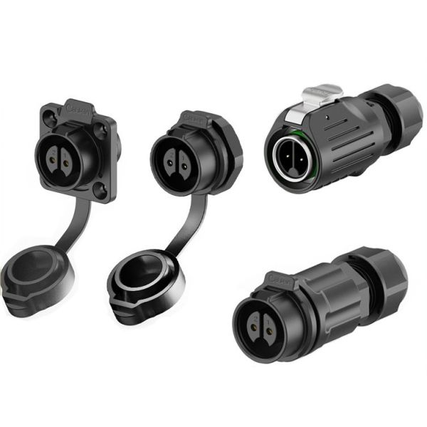 Buy 2 Pin LP Series Waterproof Power Connector IP68 PA66 20A 500V at wholesale prices