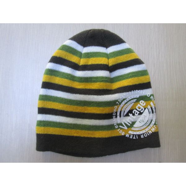 Acrylic Hat for Children--Classic Style with Hot Screen--Outside and Winter--Jacquard Hat