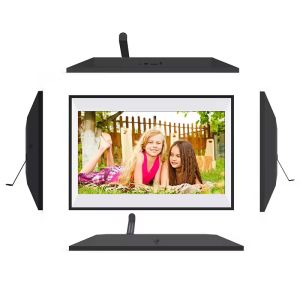 Multi OSD Language 14inch HD Digital Photo Frame Plastic Material Cloud Wifi