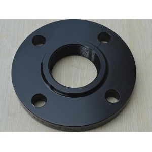Wn 150lbs Threaded Pipe Flange Dn200 Asme A105n Black Paint