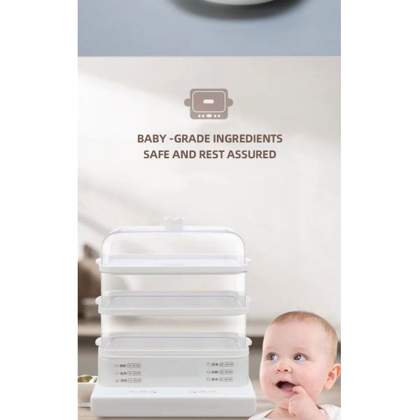 Multifunctional Large Capacity 3 Layer Cooking Steamer Pot Electric Food steamer Pot With Visualization lid