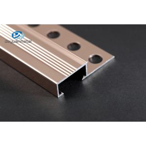 6063 Aluminum Ceramic Tile Edging , T5 Aluminum Ceramic Tile Edging