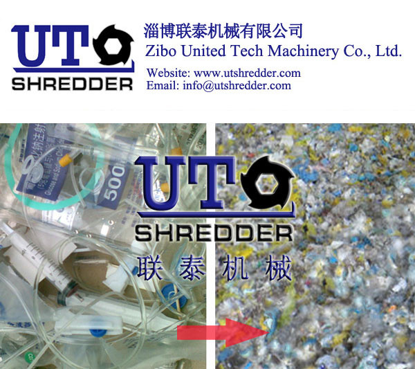 high quality automatic Waste medical shredder/waste medical rubbish shredder